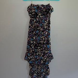 High-Low Strapless Dress